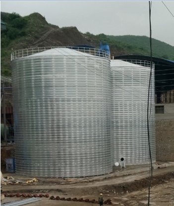 鄱阳粮食钢板仓的安装全过程不用热焊接